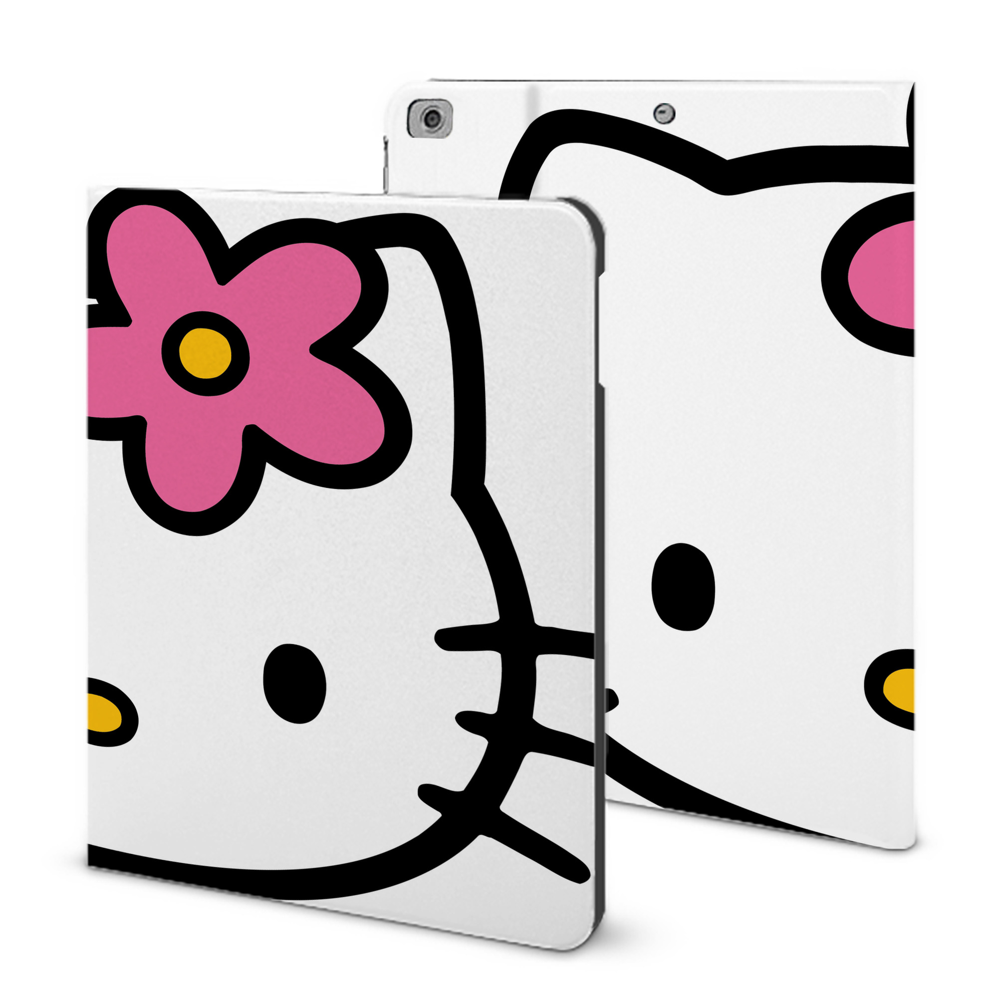 （画像用） Hello Kitty ハローキティ IPad ケース ブック型 PUレザー TPU 耐衝撃 軽量 薄型 ペン収納なし 全面保護 IPad 各モデル対応